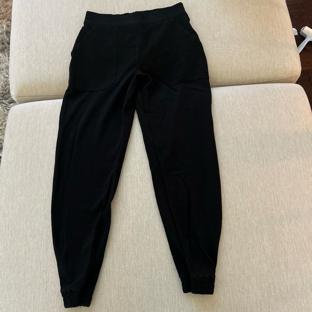 Spanx Black Joggers  Comfortable & Flattering Fit Size Large